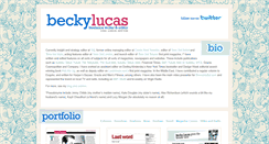 Desktop Screenshot of beckyamylucas.com