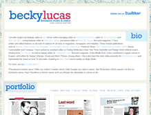 Tablet Screenshot of beckyamylucas.com